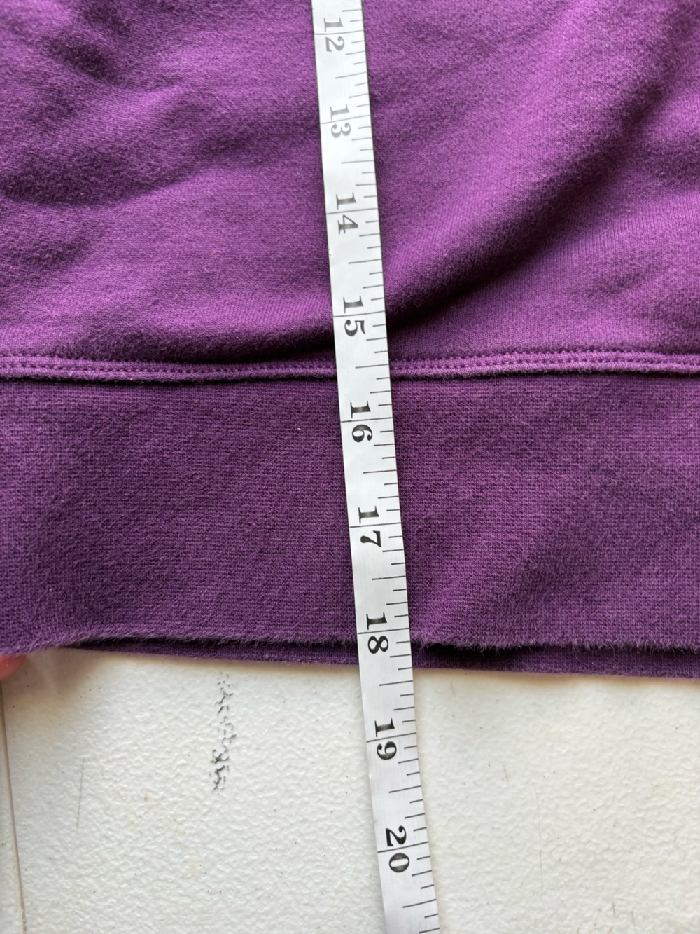 Lululemon Perfectly Oversized Cropped Crew Sweatshirt Purple 10/12 Large - Picture 6 of 6